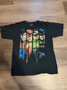 Justice League Distressed Graphic Tee